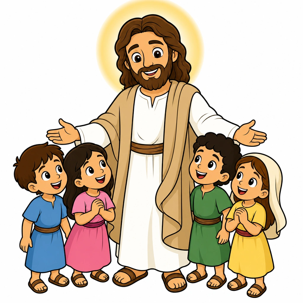 Desenho bíblico para colorir: Jesus